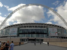 Het Wembley-stadion wat volgend jaar als vervanging moet fungeren