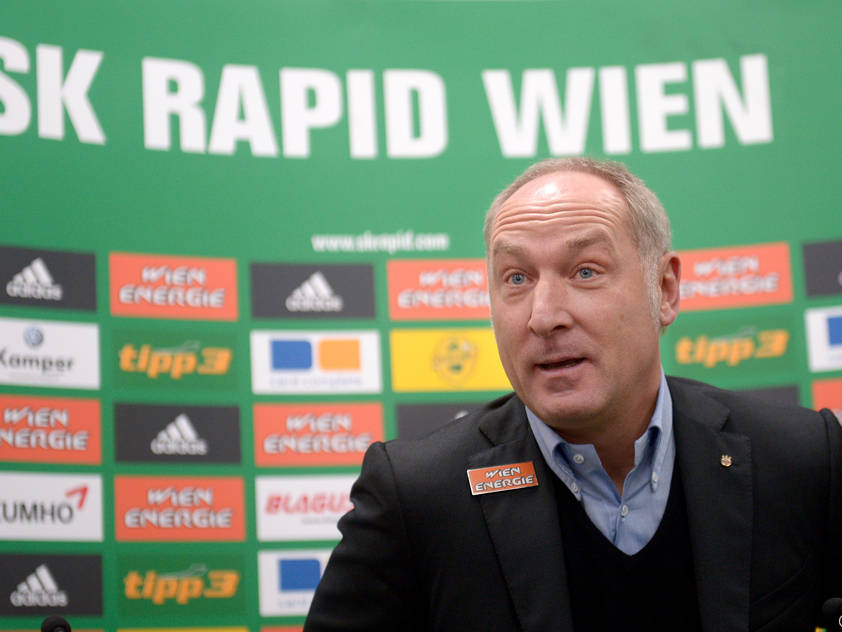 Rapid-Sportdirektor Andreas Müller sieht seine Mannschaft gefordert