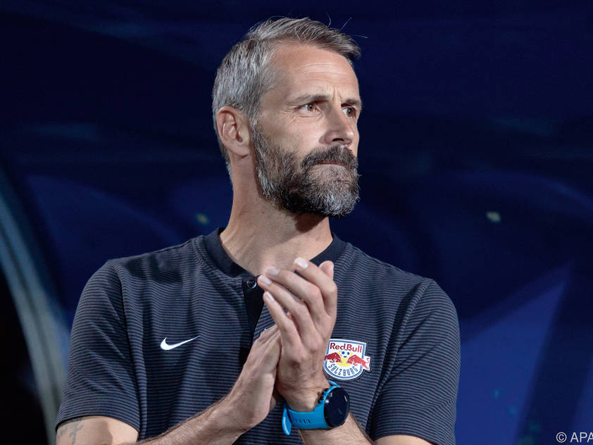 Salzburg-Coach Marco Rose mussauf einige Stützen verzichten