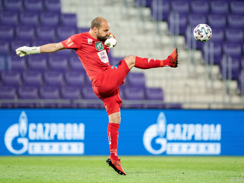 WSG-Goalie Oswald spielt, aber wohl nicht im Schmankerl der Runde