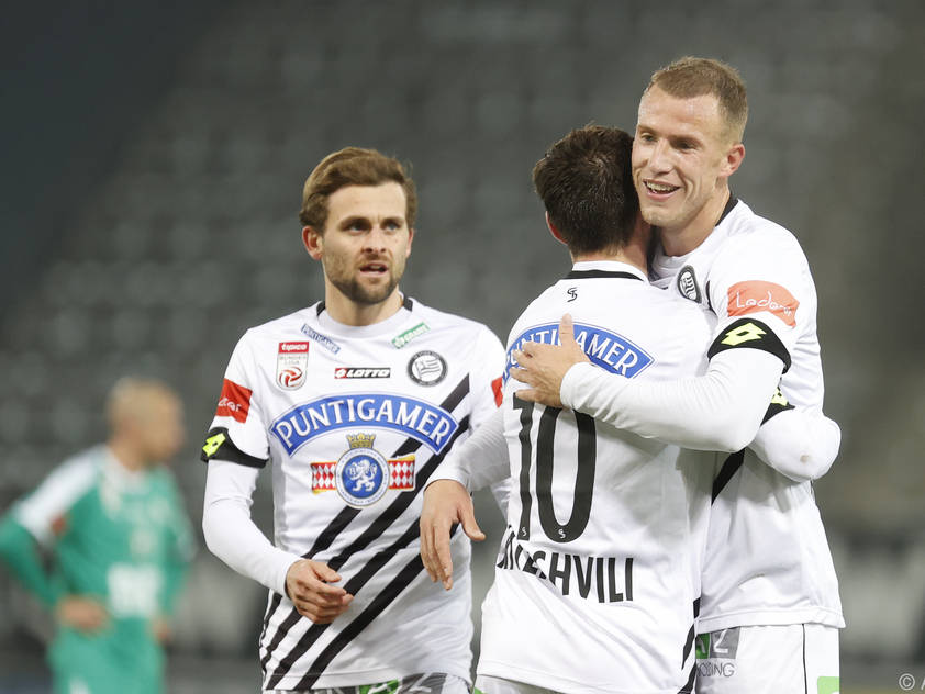 Die Grazer etablieren sich nach dem Sieg in der Spitzengruppe der Liga Die Grazer etablieren sich nach dem Sieg in der Spitzengruppe der Liga