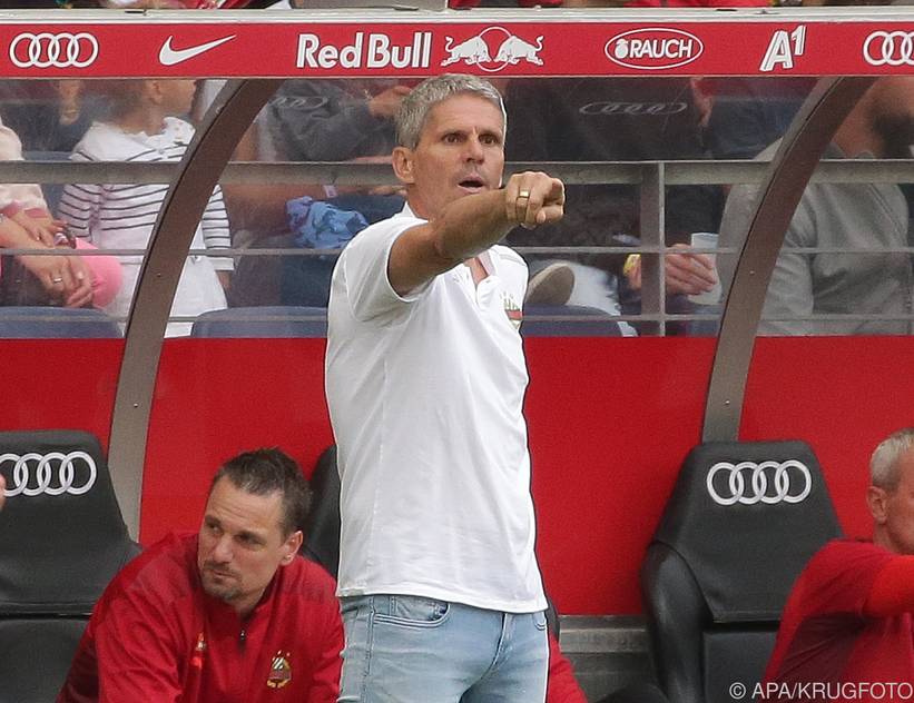Rapid-Coach Kühbauer war nach der Niederlage gegen Salzburg verärgert