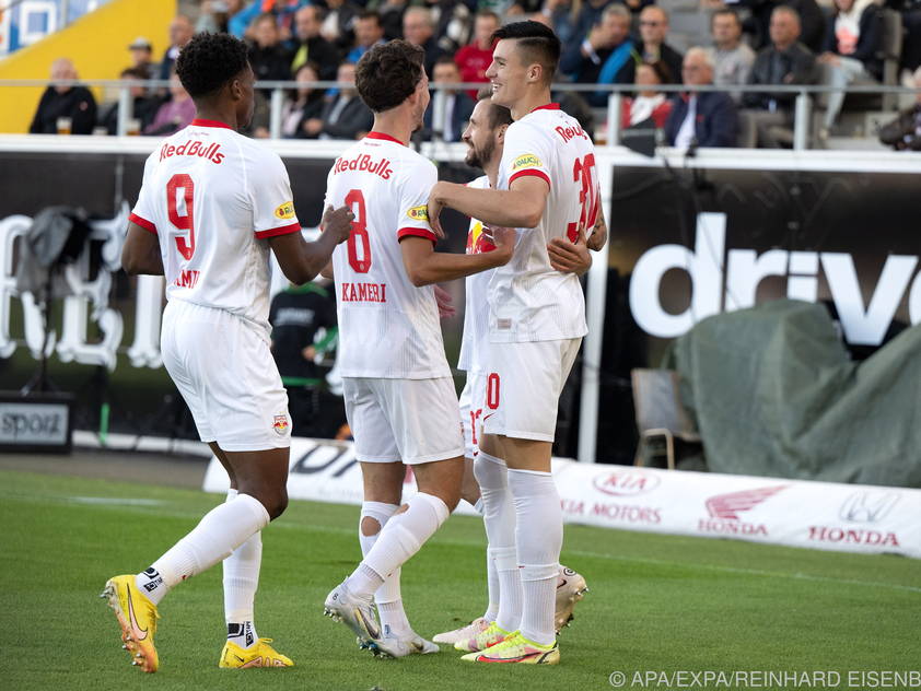 Salzburg bejubelte in Ried den sechsten Ligaerfolg in Serie