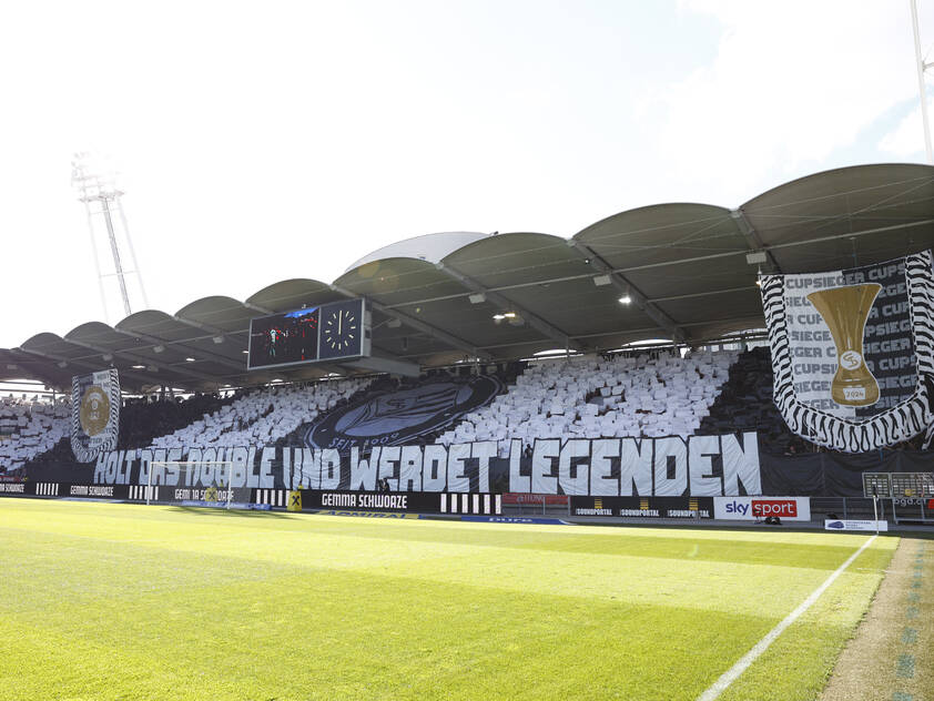 Choreografie der Sturm-Fans bei der Begegnung am 19. Mai Choreografie der Sturm-Fans bei der Begegnung am 19. Mai