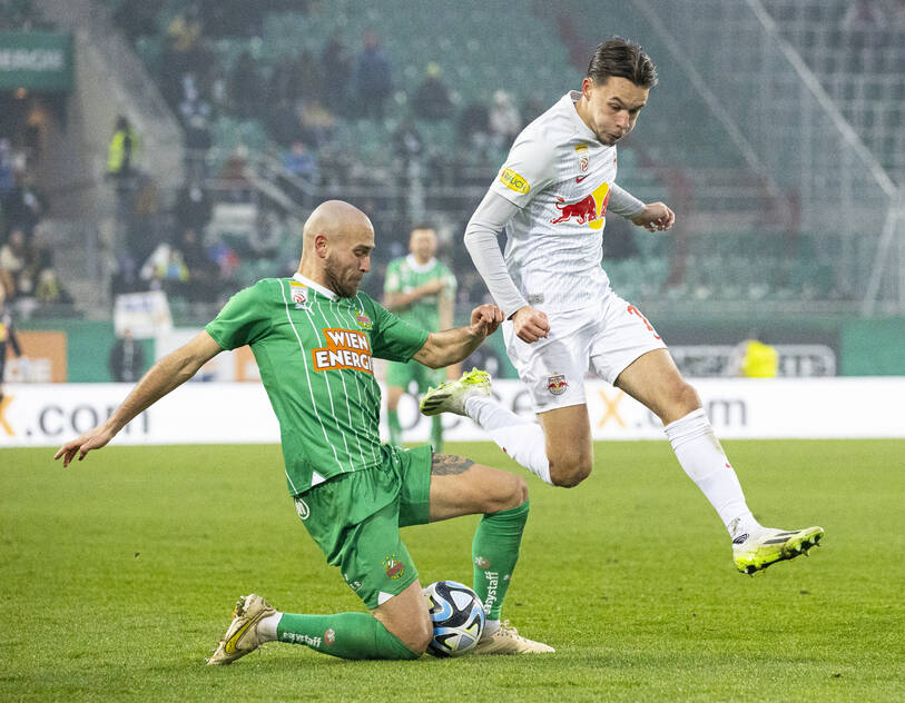 Duelle zwischen Rapid und Salzburg sind stets kampfbetont Duelle zwischen Rapid und Salzburg sind stets kampfbetont