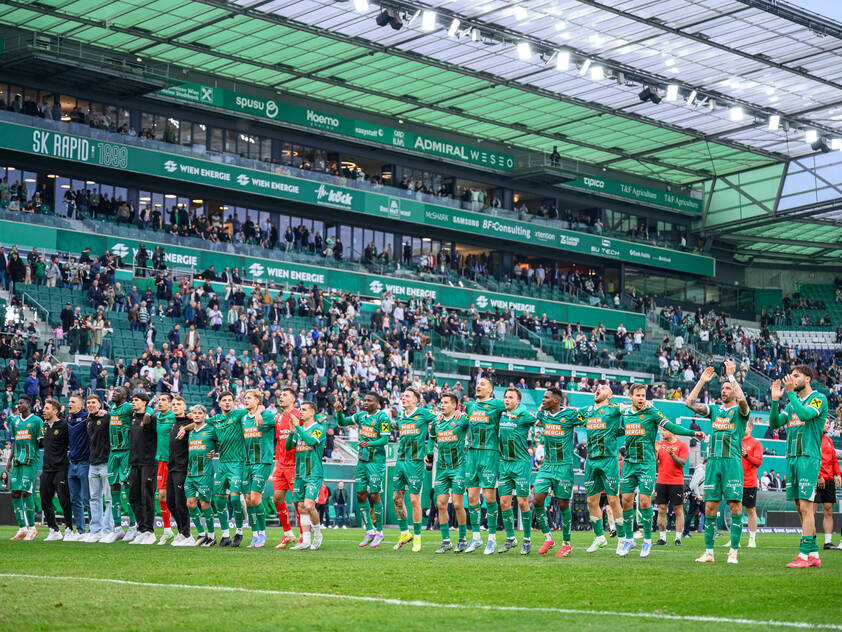 Rapid durfte über Derbysieg jubeln Rapid durfte über Derbysieg jubeln