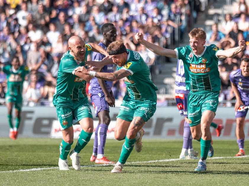 Rapid jubelte über Derbysieg gegen die Austria Rapid jubelte über Derbysieg gegen die Austria