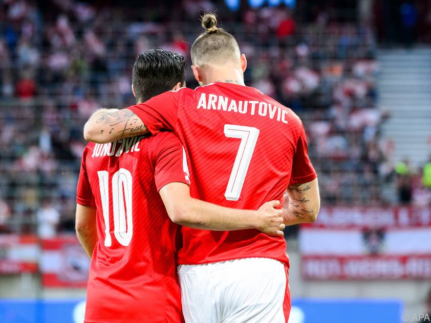 Zlatko Junuzović mit Marko Arnautović