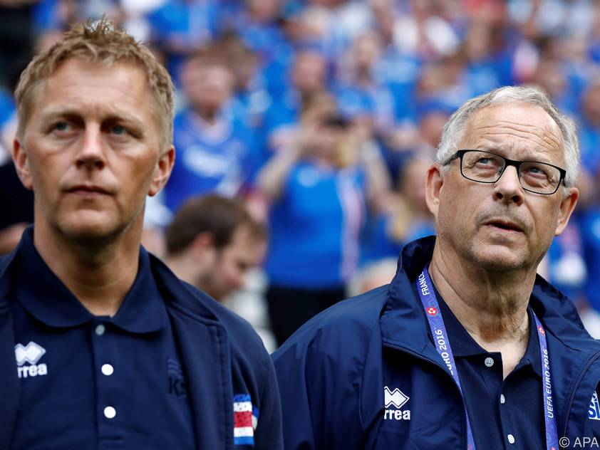 Trainerduo Heimir Hallgrimsson und Lars Lagerbäck
