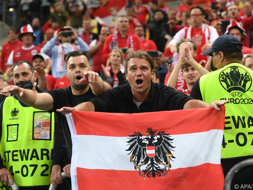 Österreichs Fans jubelten bereits zum EM-Auftakt in Bukarest