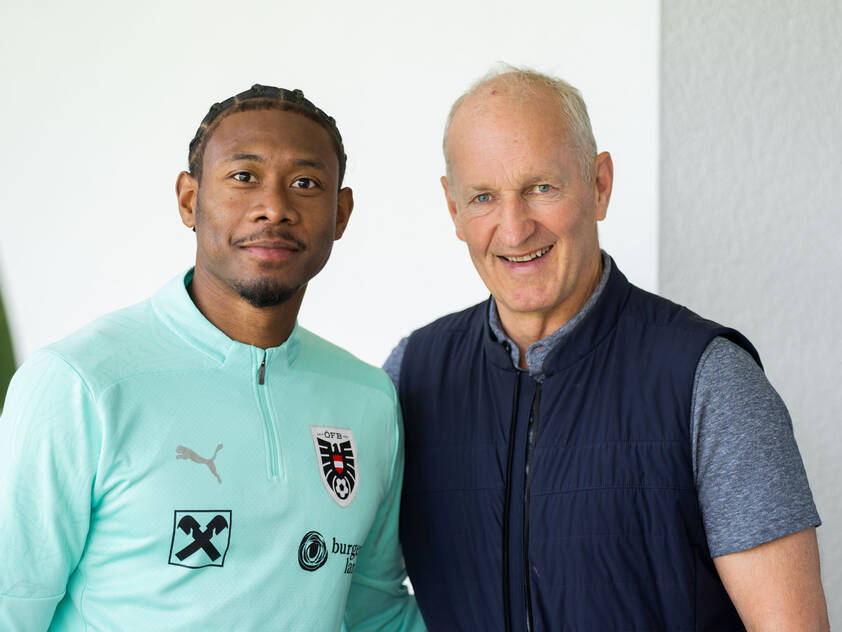 Zwei Motivatoren für das ÖFB-Team: David Alaba und Ralph Krueger Zwei Motivatoren für das ÖFB-Team: David Alaba und Ralph Krueger
