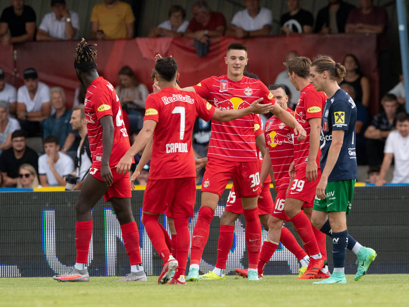 Salzburg startete mit einem 4:1 gegen Hertha Wels in den ÖFB-Cup