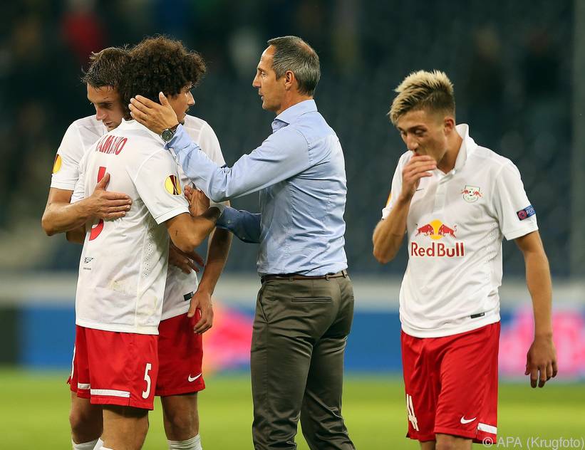 Salzburg-Trainer Adi Hütter hofft, die zwei gegen Celtic verlorenen Punkte zurückzuholen