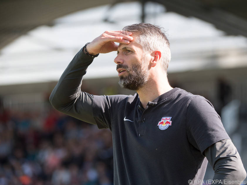 Salzburg-Coach Marco Rose hofft auf ein spannendes Rückspiel