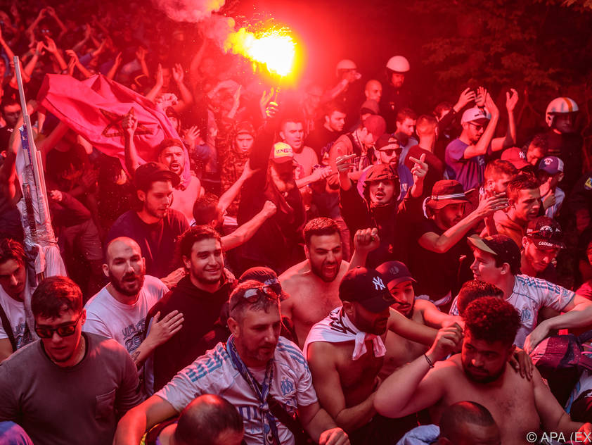 Marseille-Fans zogen durch Salzburg