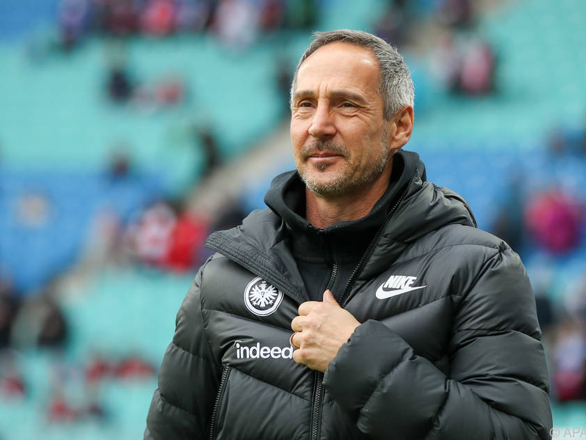 Eintracht Frankfurts Trainer Adi Hütter will auch in der Ukraine reüssieren