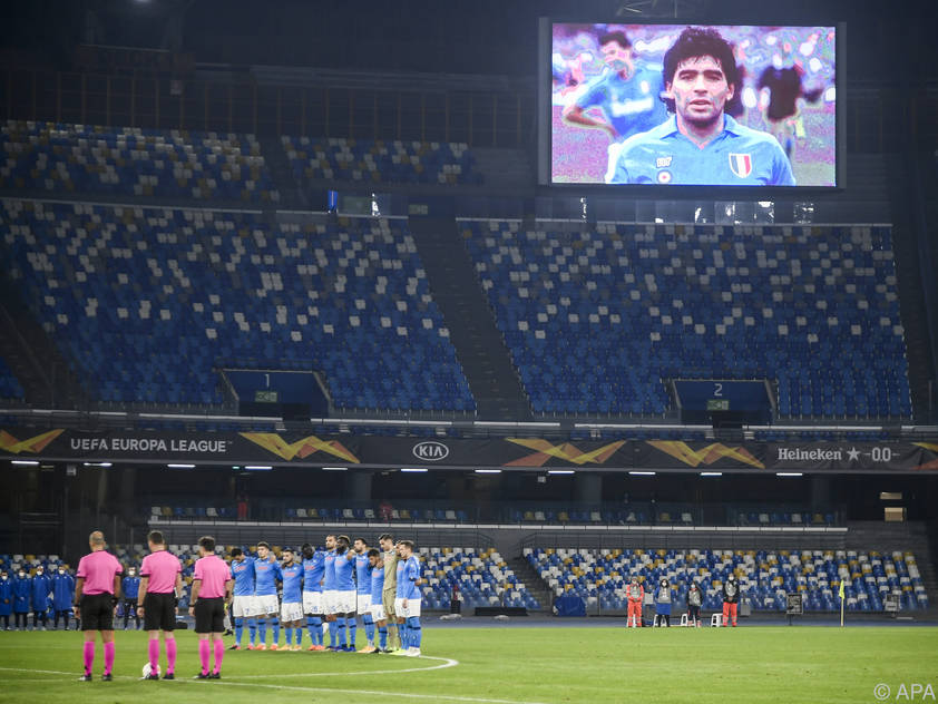 Gedenken an Maradona in Neapel