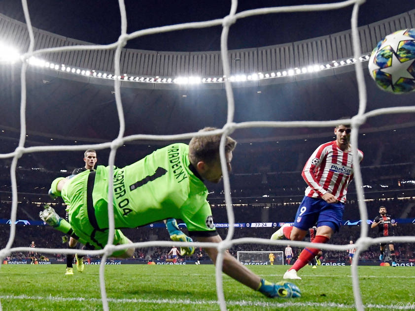 Alvaro Morata traf zum 1:0-Sieg Atleticos gegen Leverkusen