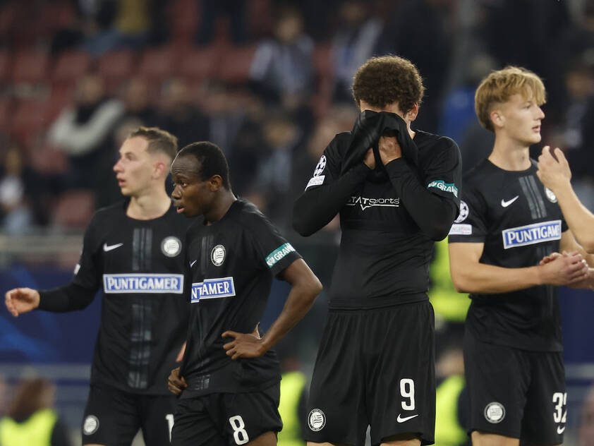 Lehrstunden für Sturm in der Champions League Lehrstunden für Sturm in der Champions League