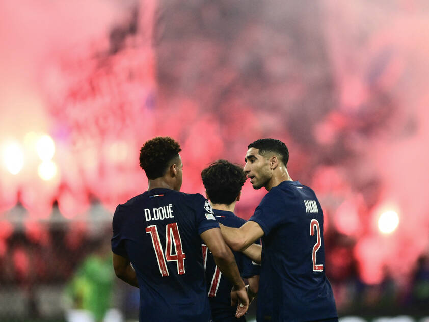 Doué und Hakimi verzückten die PSG-Fans Doué und Hakimi verzückten die PSG-Fans