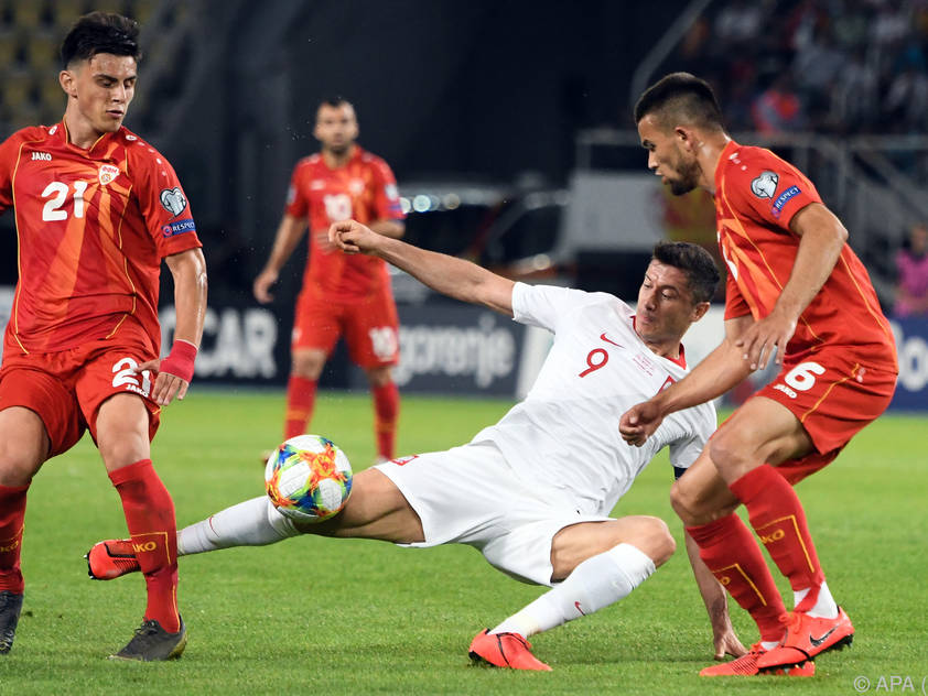 Gegen Polen verlor Nordmazedonien knapp 0:1