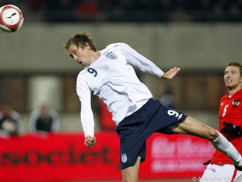 Peter Crouch köpfte England 2007 gegen Österreich zum Sieg