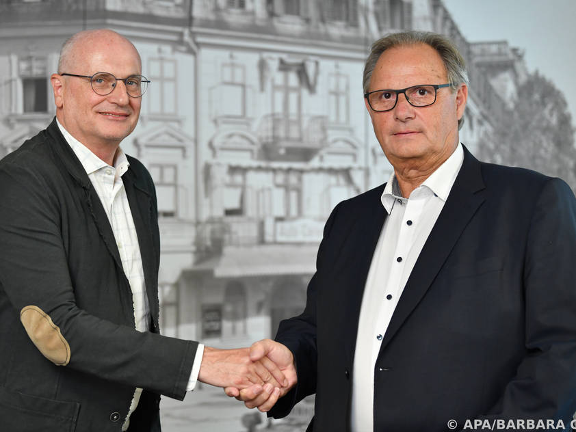 Bartosch und Milletich bei dessen Designierung zum ÖFB-Chef 2021