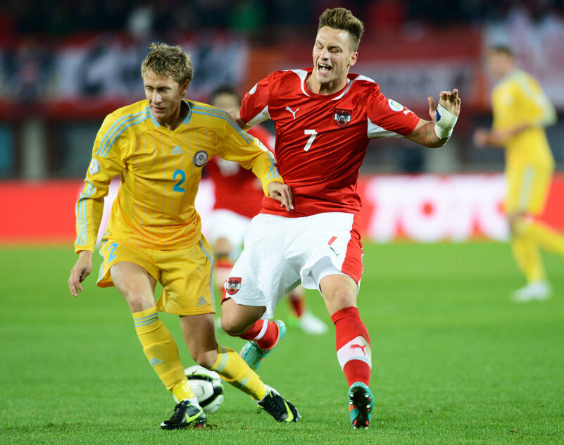 Der junge Marko Arnautovic duellierte sich schon 2012 mit Kasachstan Der junge Marko Arnautovic duellierte sich schon 2012 mit Kasachstan