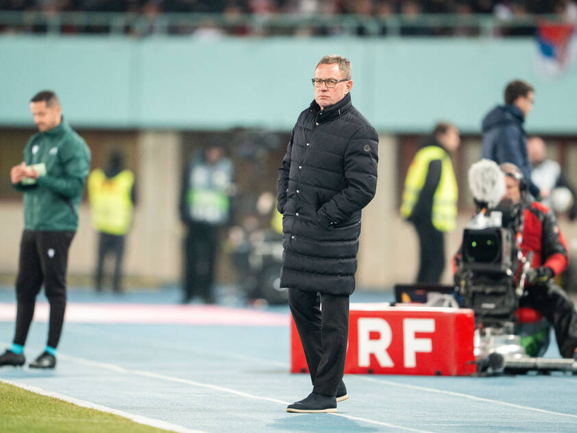 Rangnick sah trotz des 1:1 in Wien auch viel Gutes Rangnick sah trotz des 1:1 in Wien auch viel Gutes