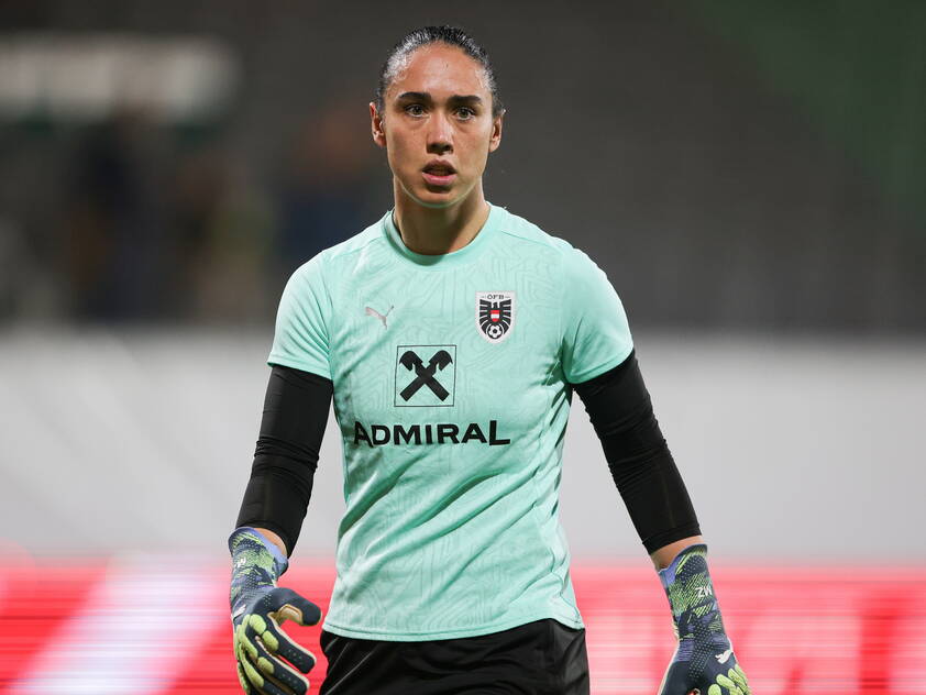 Champions-League-Siegerin im ÖFB-Tor: Manuela Zinsberger Champions-League-Siegerin im ÖFB-Tor: Manuela Zinsberger