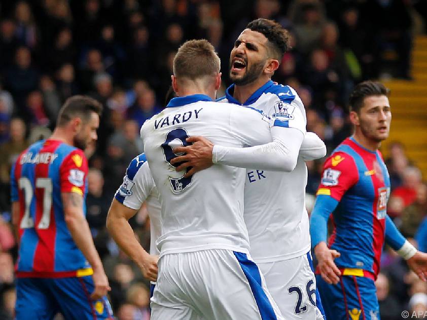 Jubel bei Leicester City über den Sieg gegen Crystal Palace Jubel bei Leicester City über den Sieg gegen Crystal Palace
