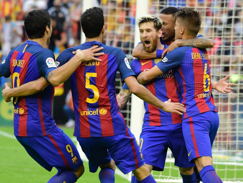 Lionel Messi und seine Kollegen wollen auch in Sevilla etwas zu feiern haben