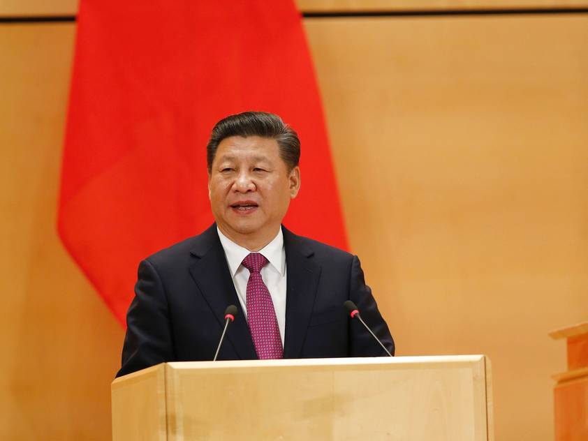 Parteichef Xi Jinping gilt als Förderer des Fußballs