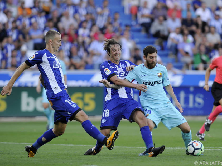 Lionel Messi war auch gegen CD Alavés zweifacher Torschütze