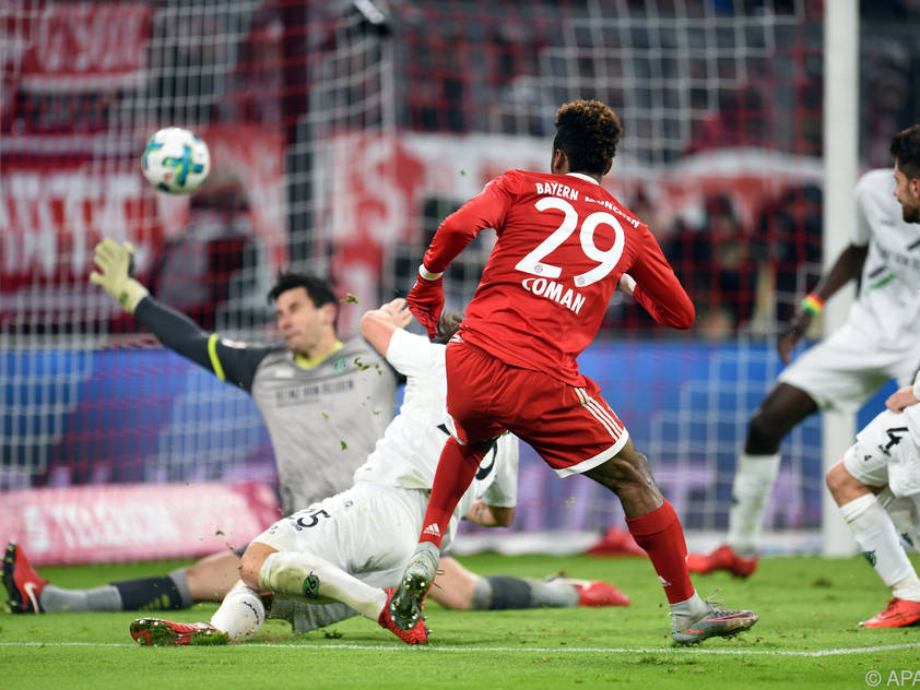 Kingsley Coman sorgte für den Treffer zum 2:1 für die Bayern