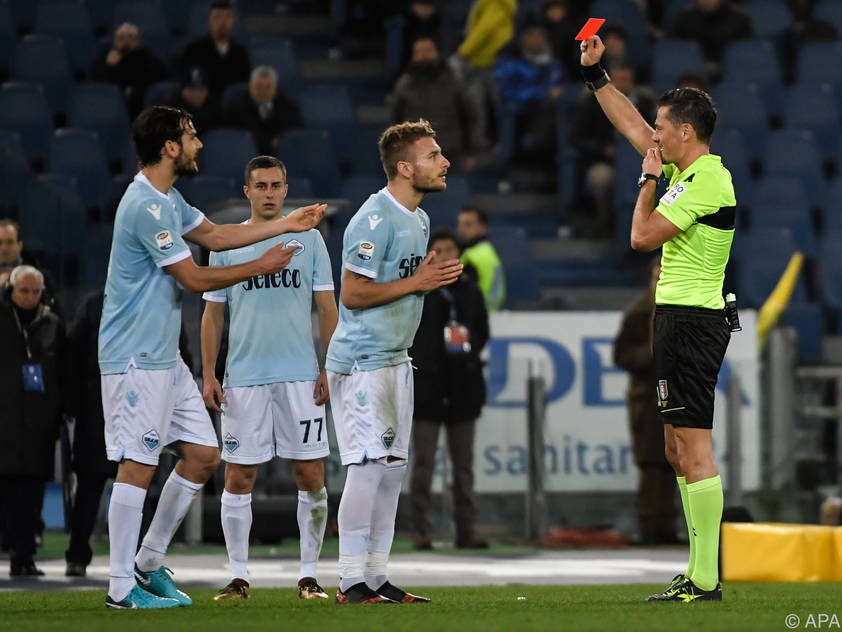 Die rote Karte für Immobile leitete Lazio-Niederlage ein