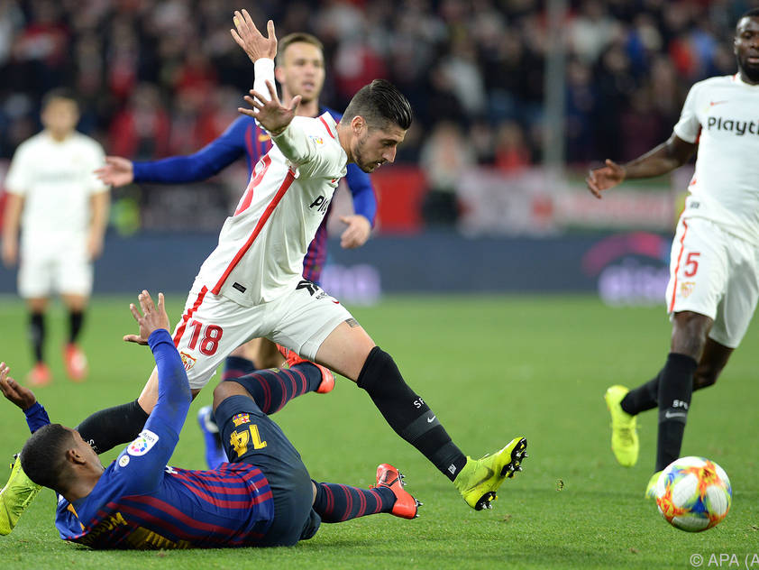 Der FC Sevilla legte im Cup-Viertelfinale gegen Barcelona vor