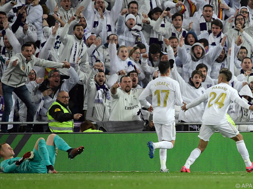 Real Madrid feierte den Prestigesieg ausgelassen
