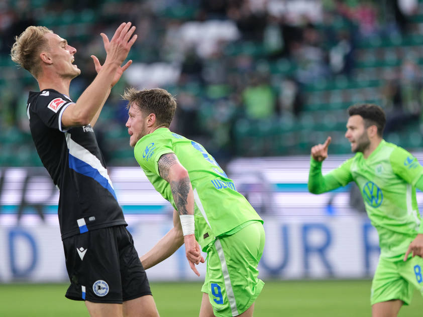 Bielefelds Amos Pieper hätte gerne nicht gegen Wolfsburg verloren