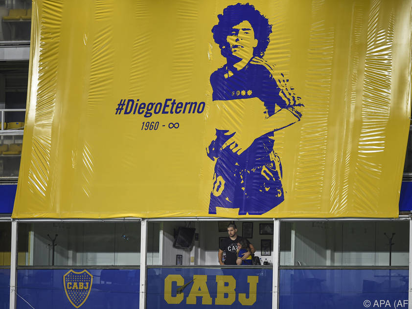 Für die Boca Juniors wird Diego Maradona ewig leben
