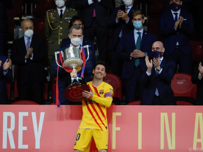 Lionel Messi holte mit Barcelona den Cupsieg in Spanien