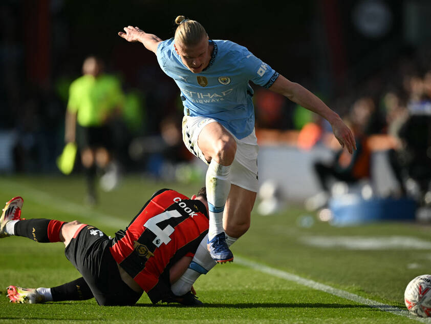 Haaland verletzte sich im FA-Cup-Einsatz