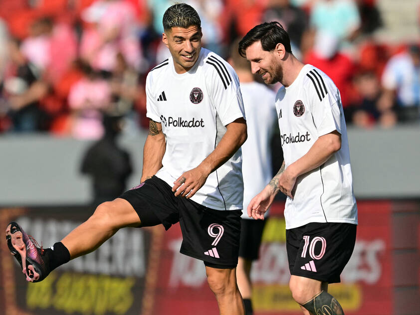 Messi und Suarez scorten für Miami/Archivbild Messi und Suarez scorten für Miami/Archivbild