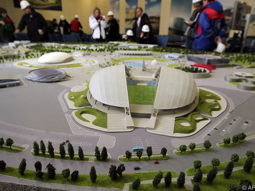 Das Olympiastadion von Sotchi wird auch Spielstätte der Fußball-WM