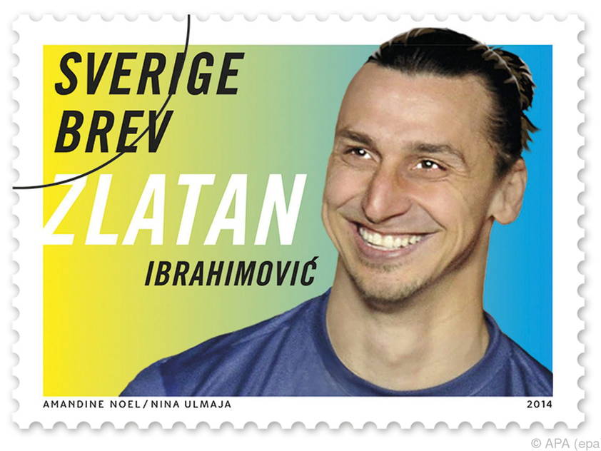 Zlatan Ibrahimovic ziert sogar eine Briefmarke