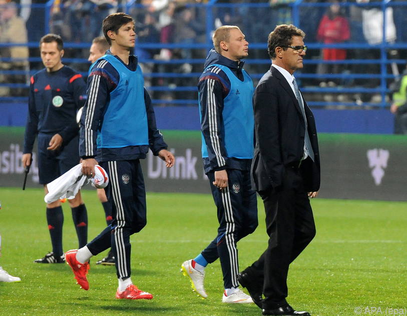 Russland-Coach Fabio Capello kann sich nachträglich über drei Punkte freuen