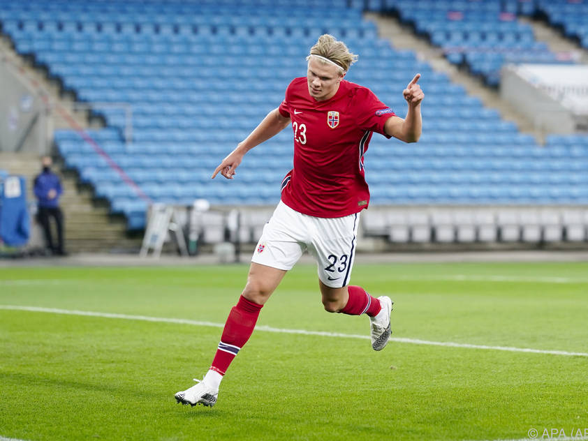 Erling Håland glänzt auch im norwegischen Team