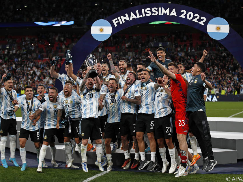 Argentinier freuten sich vor über 80.000 im Wembley