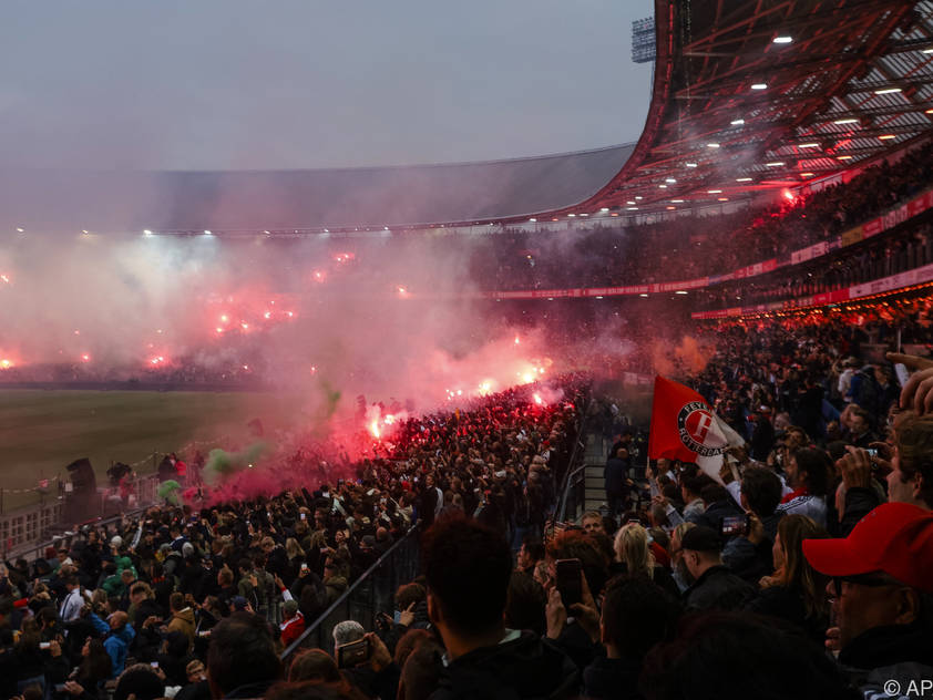 Im Stadion von Feyenoord gab es ein Public Viewing