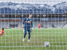 Salzburg-Goalie Cican Stanković musste dreimal hinter sich greifen